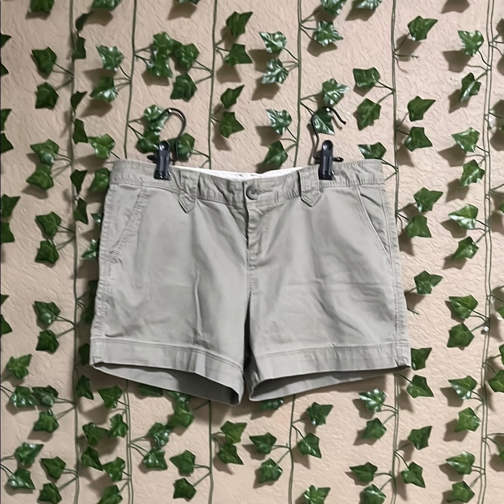 Old Navy Gray Bermuda Shorts Classic Cotton Style